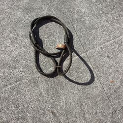 Dayton Wire Rope Sling: 3/8 in Rope Dia, 8 ft Sling Lg, 2,800 lb Vertical Hitch Capacity