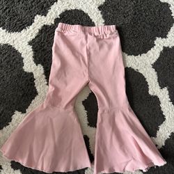 Pink Bell Bottom Jeans Toddler