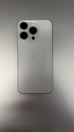iPhone 15 Pro 256GB White Titanium Unlocked 100% Battery Health