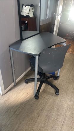 Desk and chair
