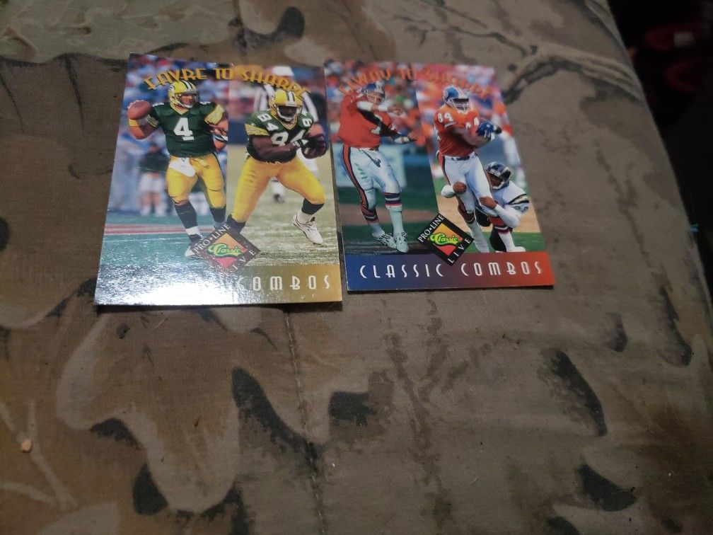 1994 Classic Combo's- Farve,Sharpe, Elway,Sharpe