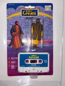 Vintage Rainfall Bible Greats “ Peter” Bible Play Along With Cassette