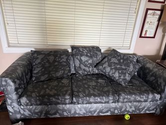 FREE -3-Seat Sofa with Throw Pillows (will be dumped tomorrow night)