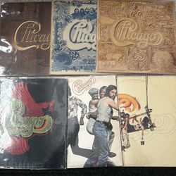 (6) Vintage Chicago Vinyl Record Albums