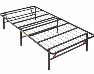 Metal foldable bed frame queen size