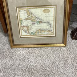 Old West Indies Map
