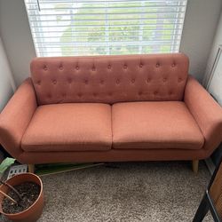 Mid Centry Orange Couch