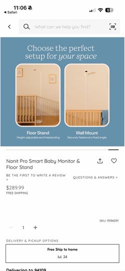 Nanit Pro Camera with Stand