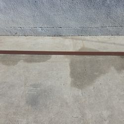 Galvanized drip edge inch and a half by inch and a half by ten foot brown