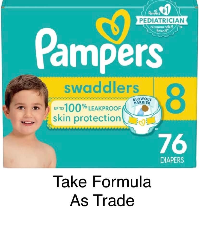 Swaddlers Size 8 Pampers Pañales Diapers 