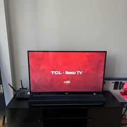 TCL 43” Roku Smart TV