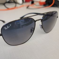 RAY BAN Aviator Sunglasses  RB 3683 004/78  56 15  Polarized Black