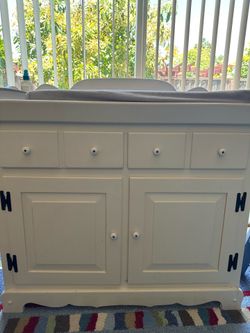 Wood changing table