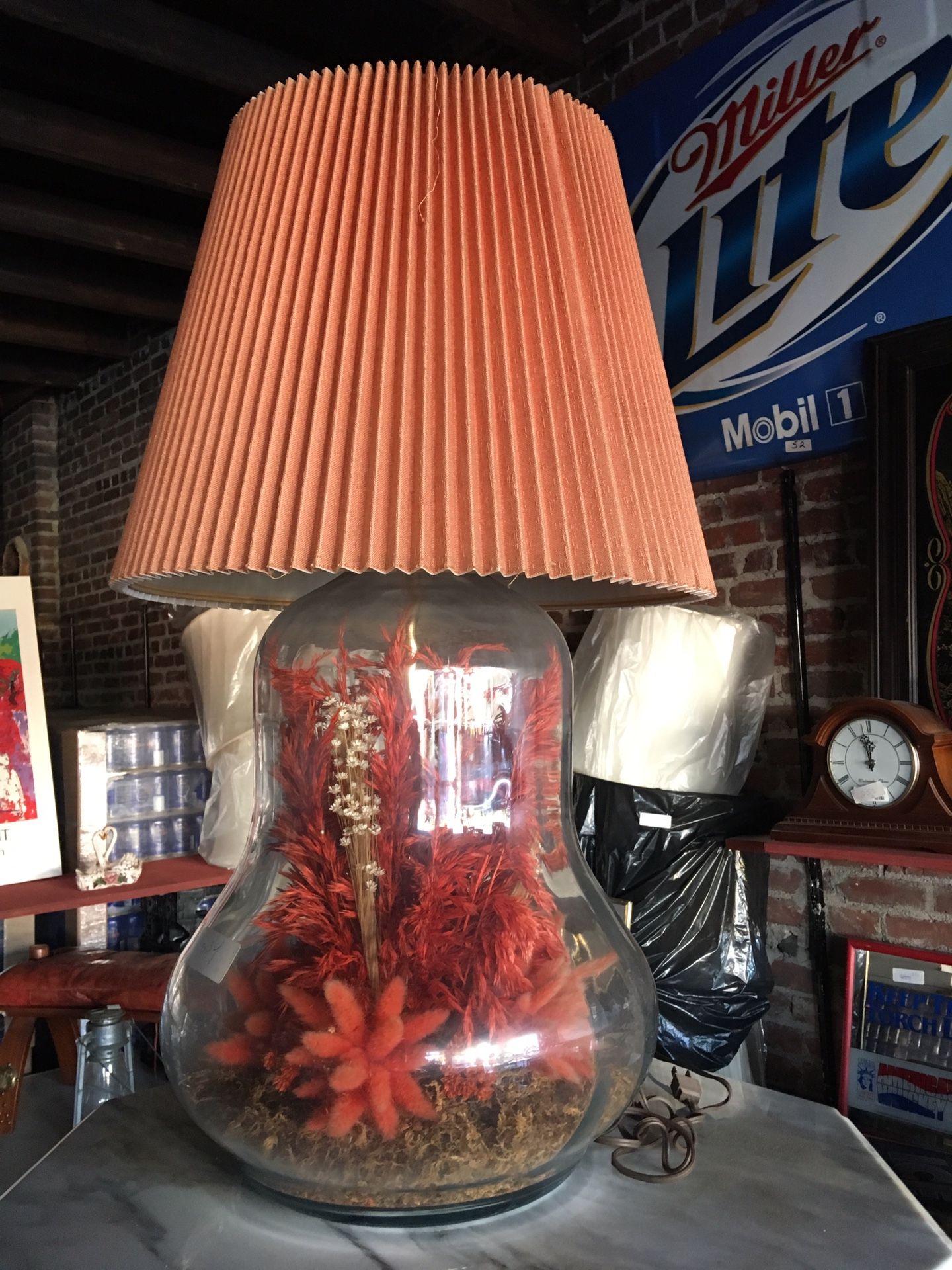 Vintage glass lamp