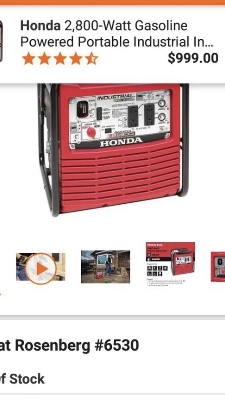 Honda generator