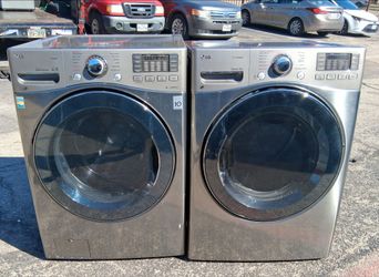 LG Super Capacity front loading washer and dryer