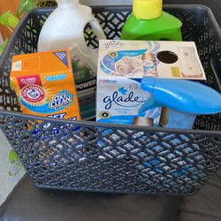 Spring Cleaning Products ( 5 In Total ) in  Storage Container 