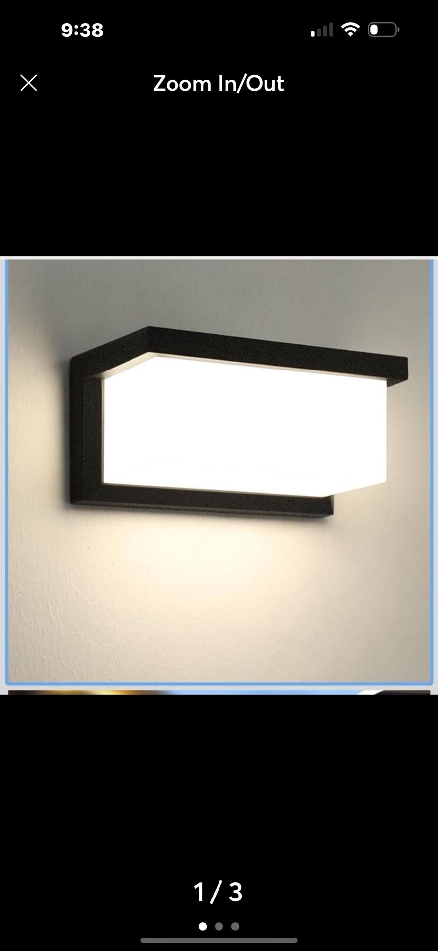 Modern Outdoor Wall Lights for House LED 1 Pack