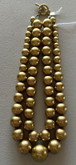 Anne Klein Gold Beaded Necklace