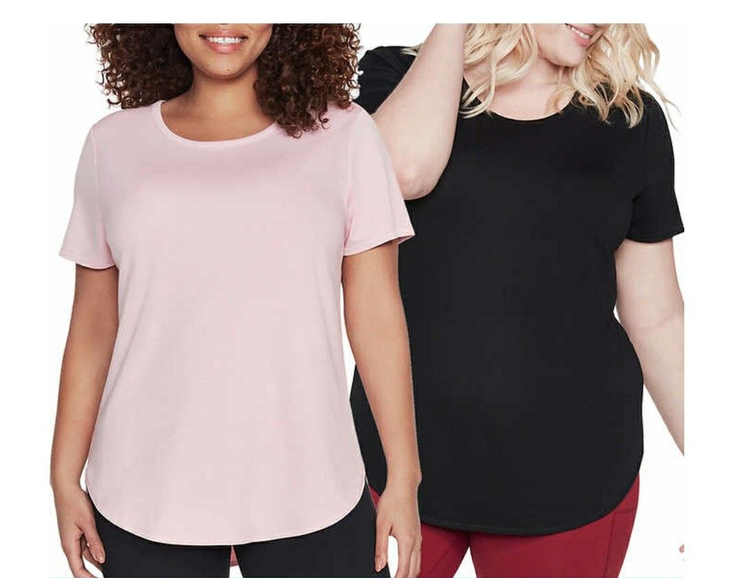 Skechers Ladies Tunic Tees 2pack XS-3X Size Available 