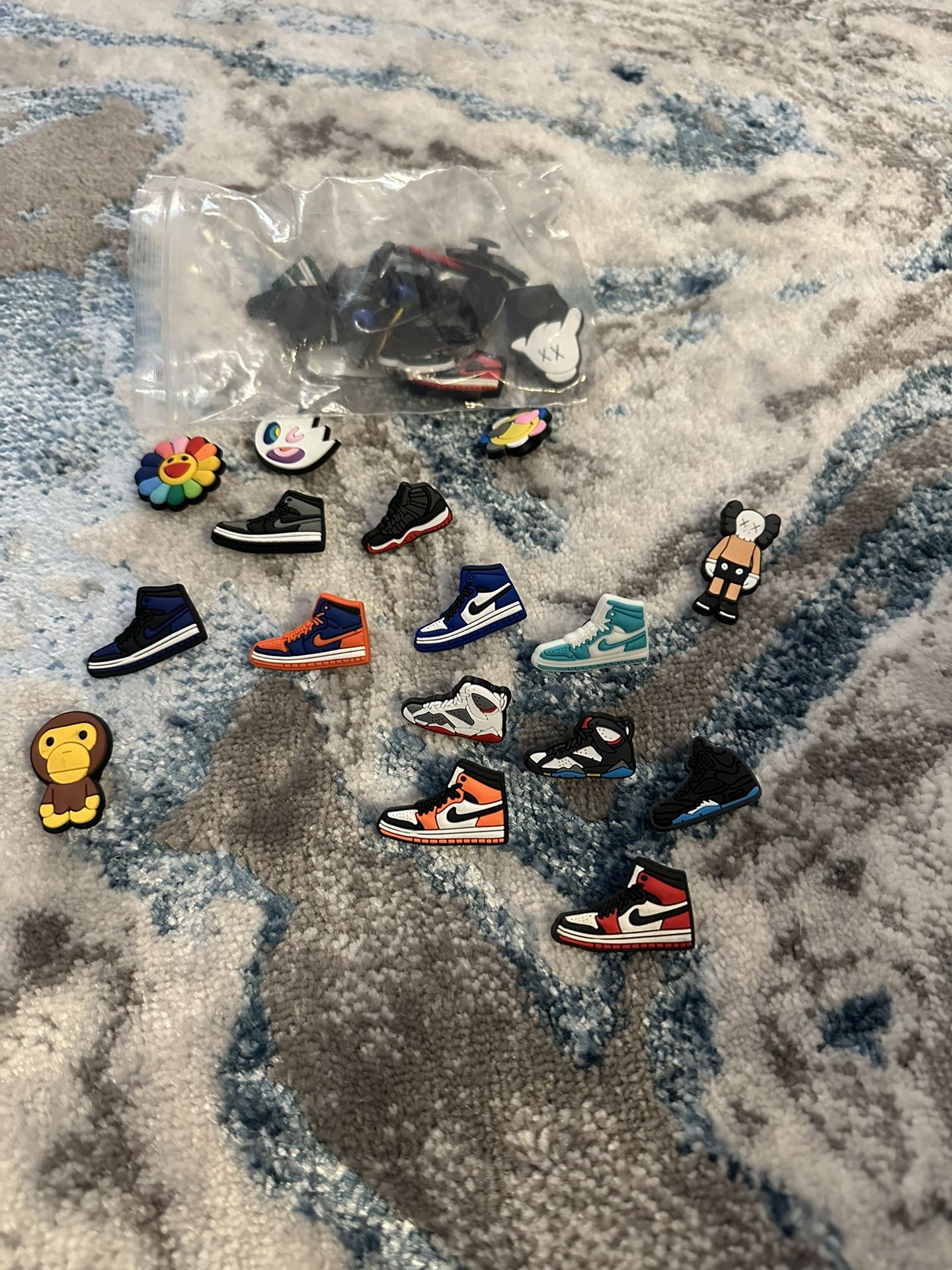 Show charms for crocs Nike and variety