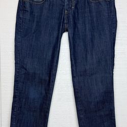 Frankie B Jeans F Pockets Low Rise Slim Straight Blue Stretch Women Sz 4 Fit