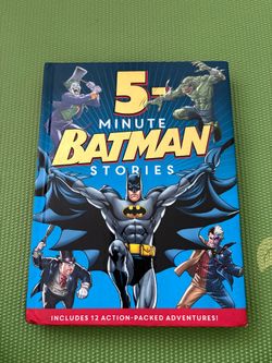 5-Minute BATMAN Stories, Hardcover Batman 12 Stories, Kid’s Book