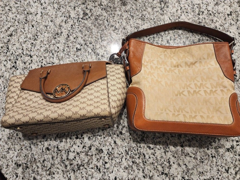 2 Authentic Michael Kors Handbags 