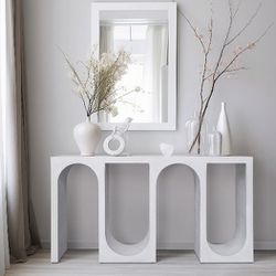 Cemented Accent Console Table