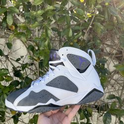 New Air Jordan 7 Flint 2021 Size 9 Rare Retro Authentic Grey High
