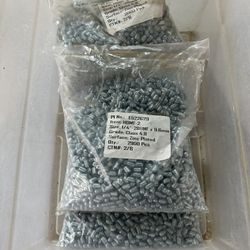 LOT OF 2000* Zinc Plated Slotted Head Flat Point End Headless Grub Bolt Screws 1/4”