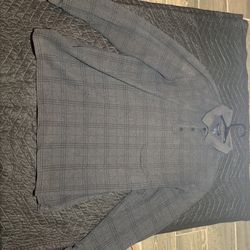 Grey Checkered Long Sleeve
