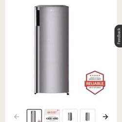 BNIB LG 6 cu. ft refrigerator and freezer