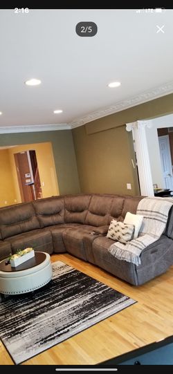 Suede Sectional Sofa