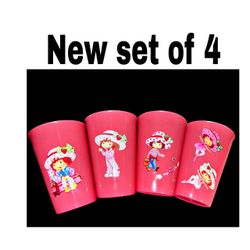New strawberry shortcake kids cups set of 4