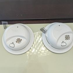 Two wired Smoke Alarms