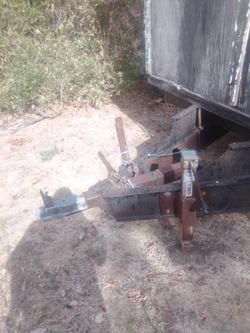 Reinforced breasted steel 4 wheel 2 axle trailer