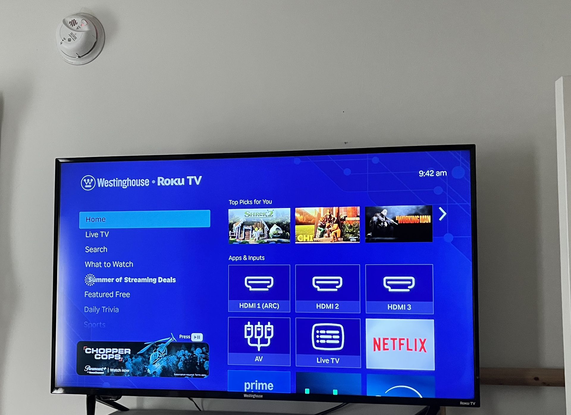 Westinghouse Roku TV.