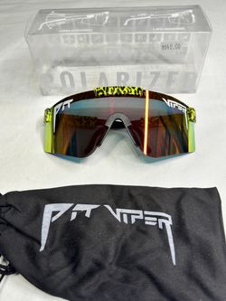 Pit Viper Sunglasses Jungle Fever Red Yellow Mirror Leopard Print Frame Limited Edition 