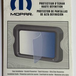 Mopar Media Center Screen Protector For 7 Inch Display   fits: Jeep Wrangler, Cherokee, Grand Cherokee, Compass, Chrysler Voyager and Pacifica 