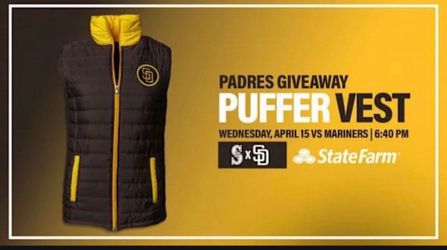 Padres Puffer Vest (SMALL)