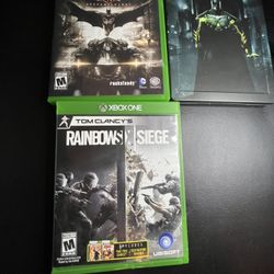 3 Xbox One Games . Batman Steelbook And Rainbow Six 