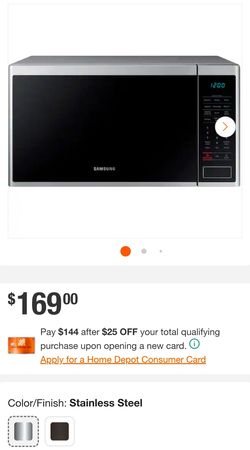 Microwave Samsung super clean 1.4 cu. ft. 1000 W Countertop Microwave in Stainless Steel with Sensor Cook