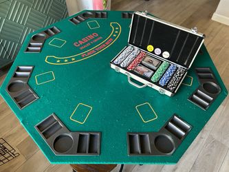 Poker table topper