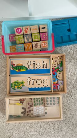 Wooden toddler Montessori toys