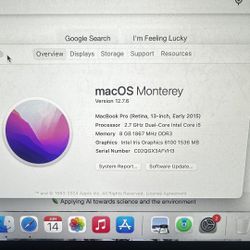 MacBook Pro (Retina, 13-inch, Early 2015