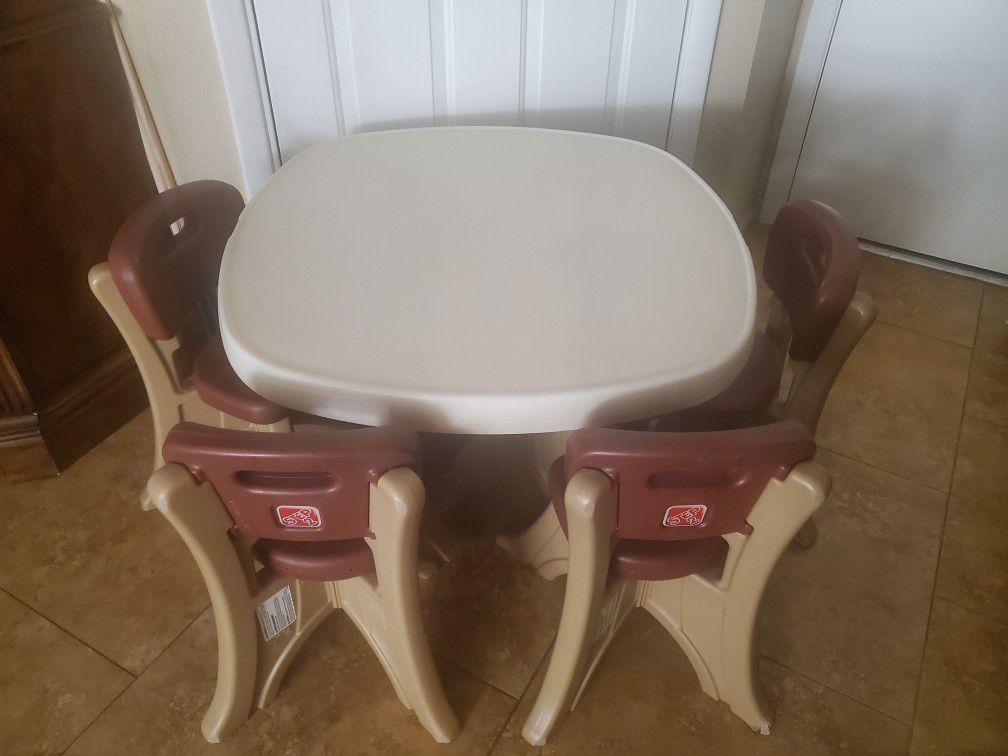 Step 2 kids table and chair set.