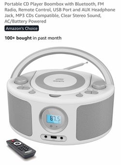 Bluetooth boombox with CD player / radio, new