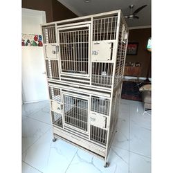 Kings Cage Double Stack Bird Parrot Cage 36x28x70