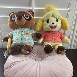 Build A Bear Animal Crossing New Horizons Isabelle & Tom Nook (NEW with Tags)